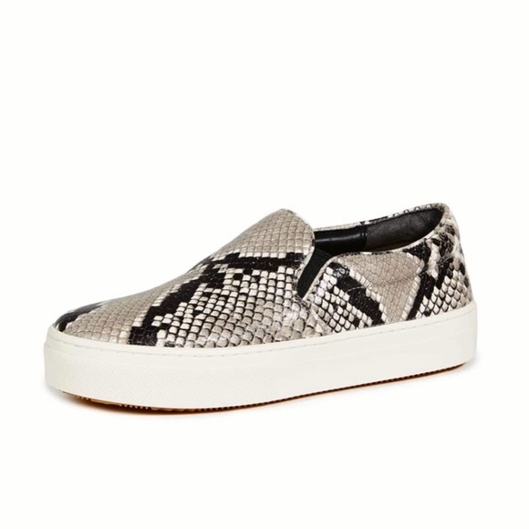 Tory Burch Shoes - Tory Burch Snakeskin Leather Slip On Sneakers 8.5
